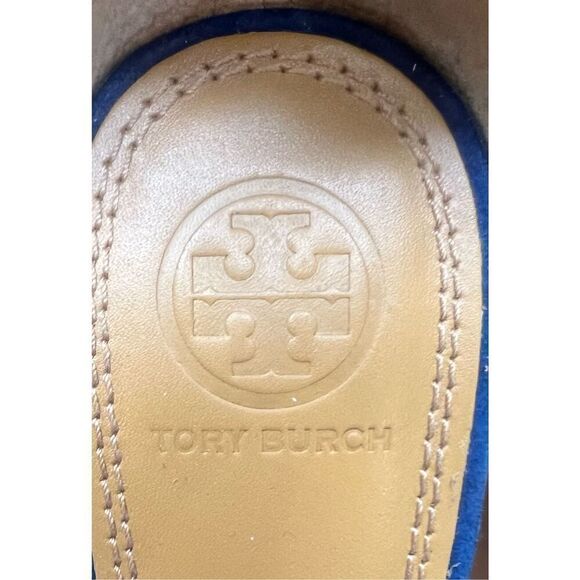 Tory Burch Women's Blue Alma Platform Sandal NWOB Size 7 Medium - Picture 10 of 11